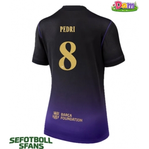 Barcelona Pedri Gonzalez #8 Bortatröja Kvinnor 2026-27 Kortärmad